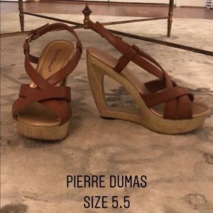 Pierre Dumas Wedge Sandals
